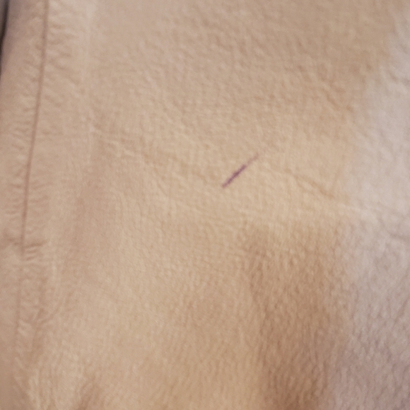 Tory Burch Leather Women's White Military Style Jacket Coat 14 Fits 10 12 - Picture 13 of 14